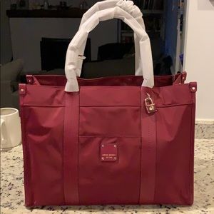 NEW! Henri Bendel Oxblood Large Tote